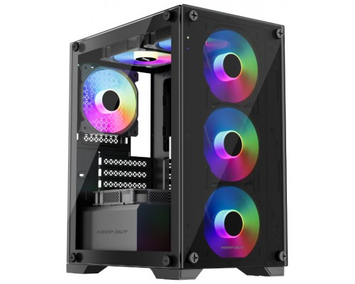 CAJA MICROATX KEEP OUT XC-201 GLASS 1x3.5a€